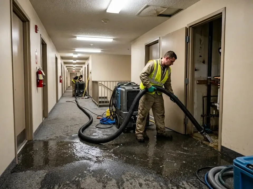 multi-unit-apartment-hallway-f-005 — frequently asked questions, Emergency Burst Pipe Water Extraction & Removal in Kingslan…